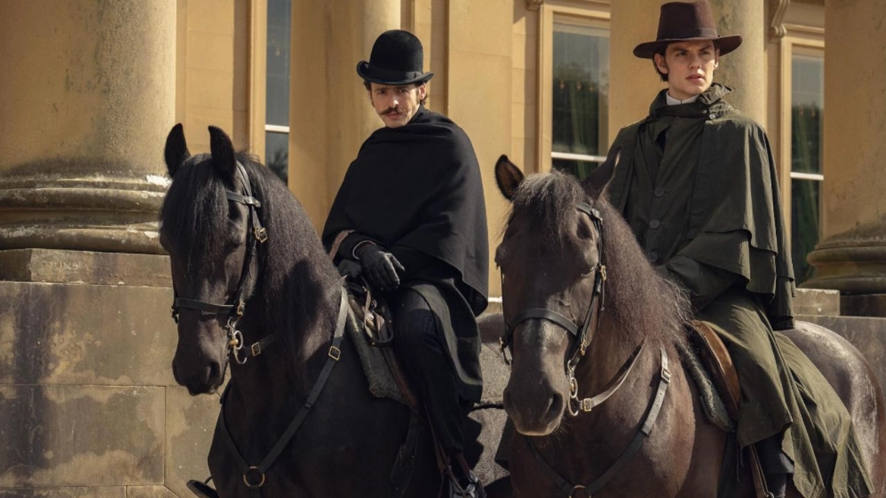 Anthony Boyle and Louis Partridge in House of Guinness (2025)
