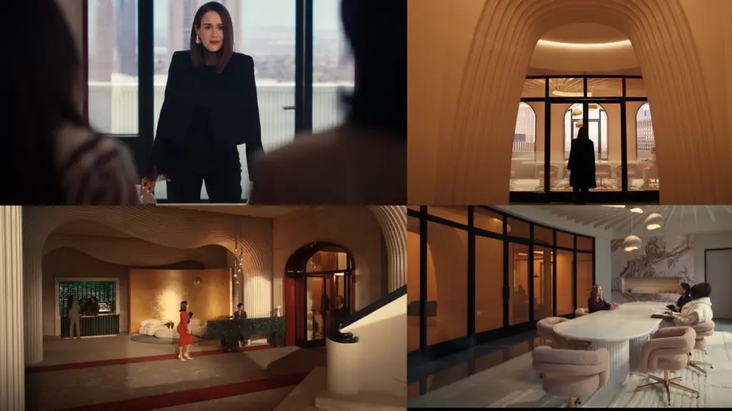 Hulu's All's Fair Filming Locations (2025-) 2 A luxurious Property Interior in Los Angeles featured in All’s Fair