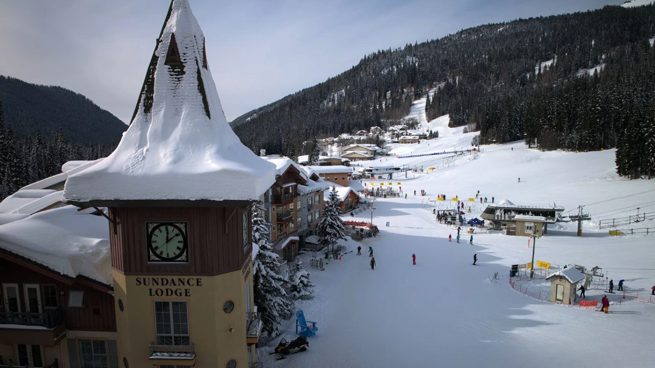 My Secret Santa Filming Locations (2025) 5 Ski Areas view at Sun Peaks Resort