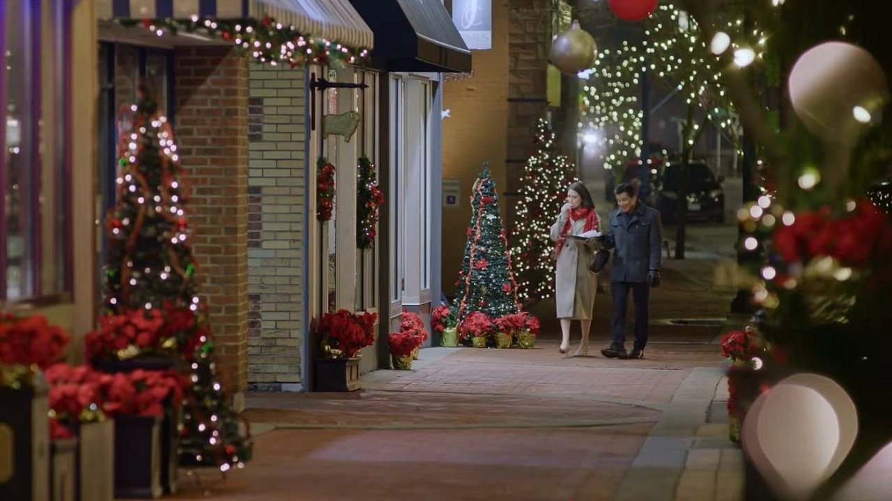 Buffalo, NY Streets with Christmas Decoration Featured in The Christmas Spark Movie