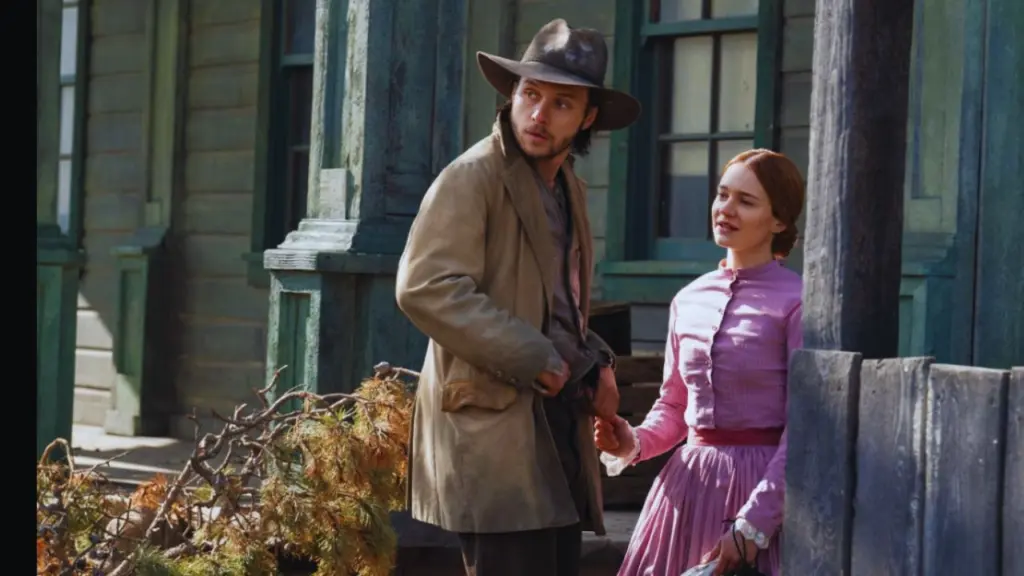 Nick Robinson and Aisling Franciosi in The Abandons (2025)