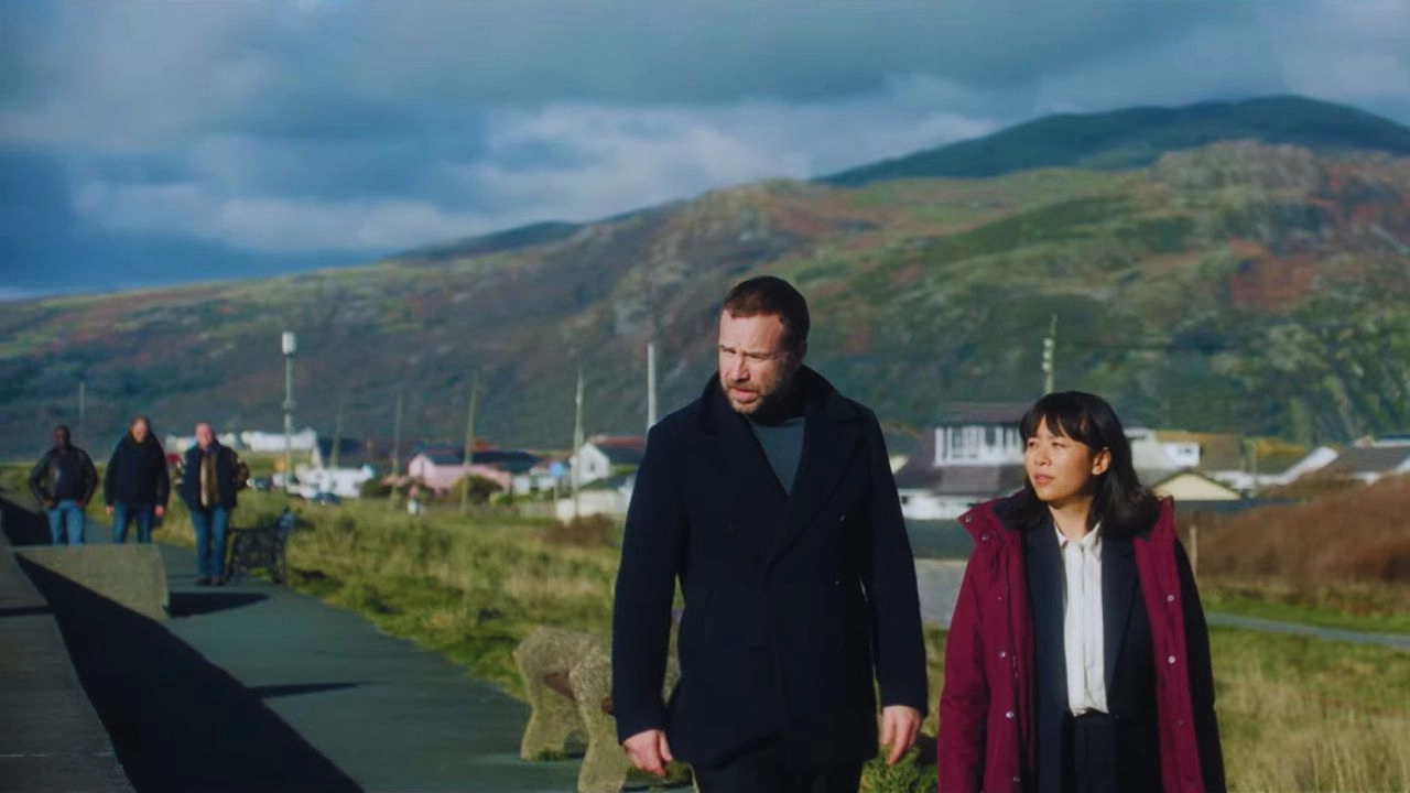Rafe Spall and Naomi Yang in Under Salt Marsh in Under Salt Marsh