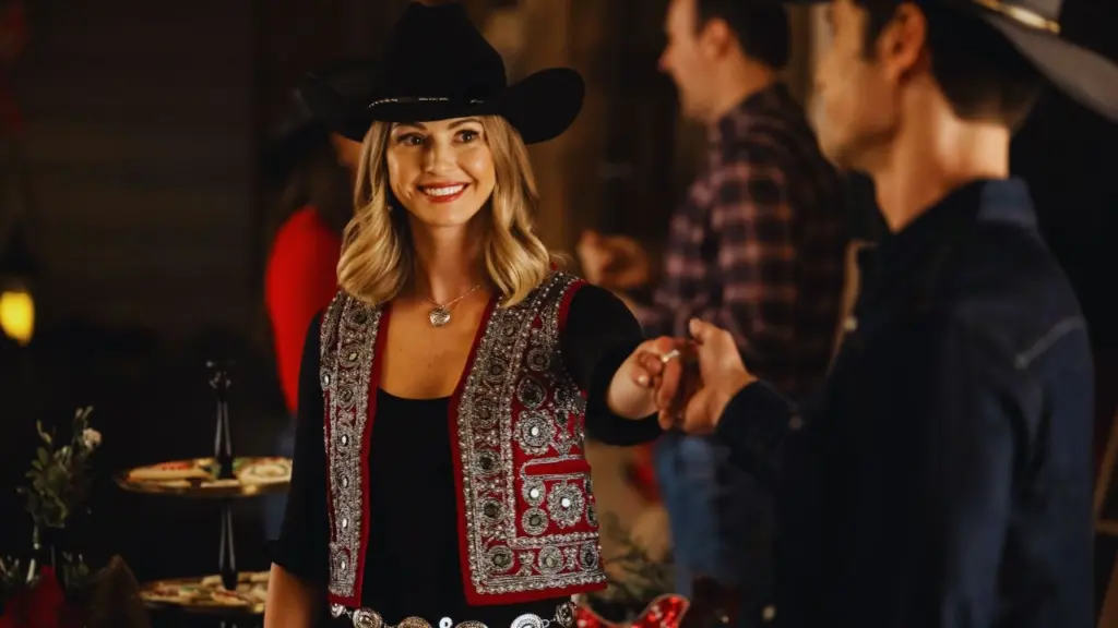 Rebecca Dalton as Emma Barrett in Rodeo Christmas Romance