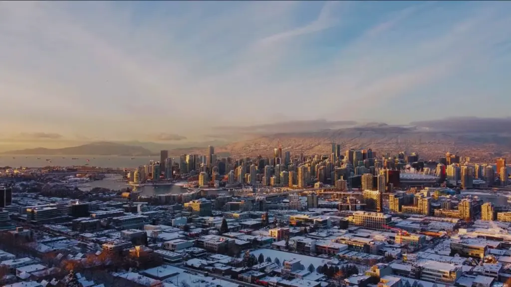 Downtown area of Vancouver, British Columbia, Canada Featured in A Dickens of a Christmas