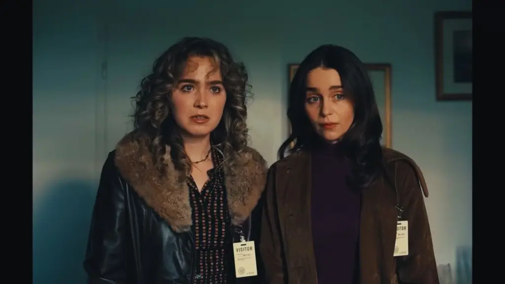 Haley Lu Richardson and Emilia Clarke in Ponies