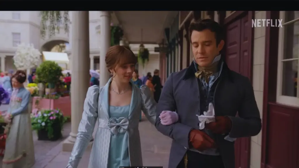 Bridgerton Season 4 Filming Locations (2026) 10 Claudia Jessie and Luke Thompson in Bridgerton Season 4