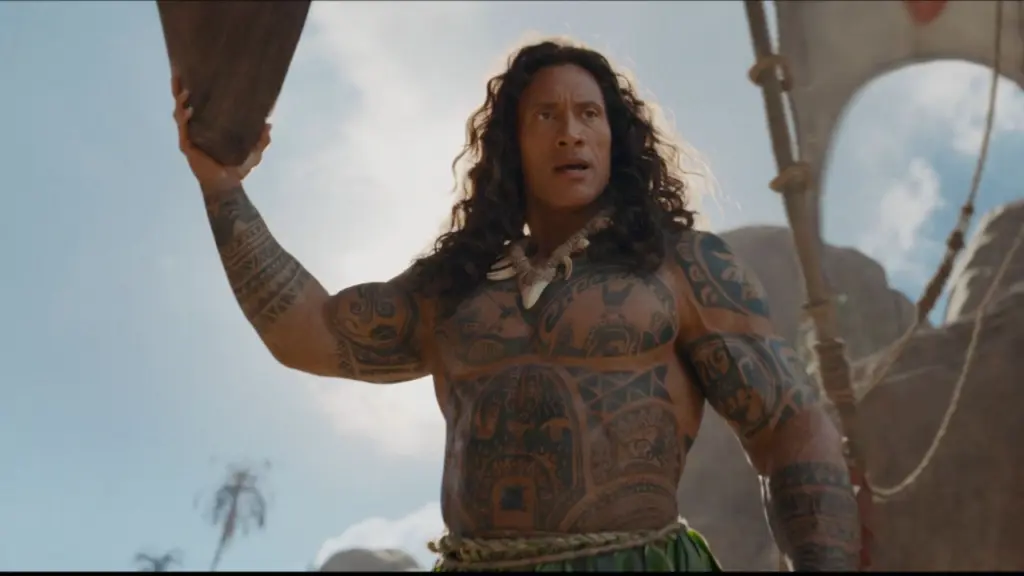 Dwayne Johnson as Maui in Moana Live-Action Film