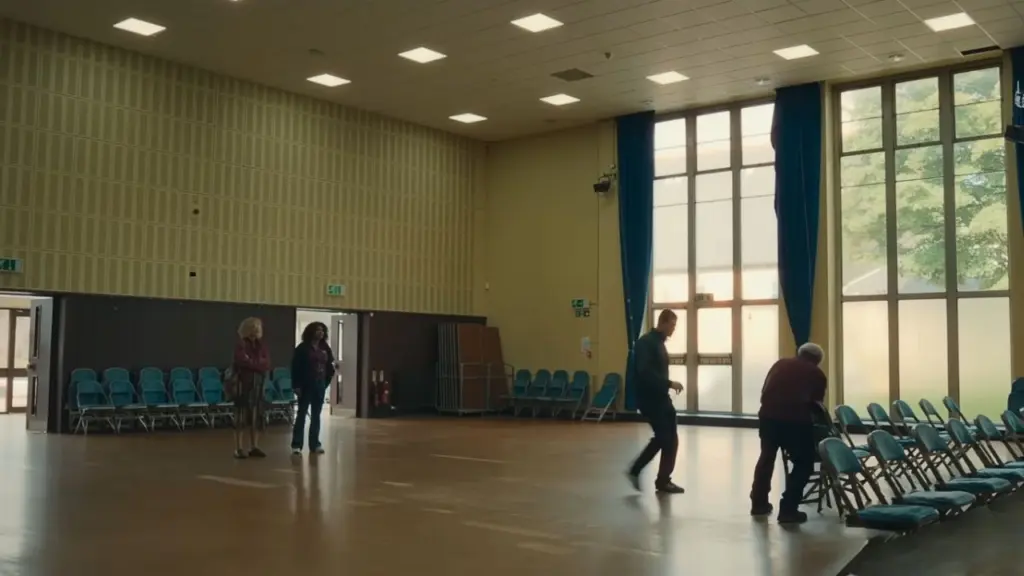 I Swear Filming in Clydebank Town Hall, West Dunbartonshire
