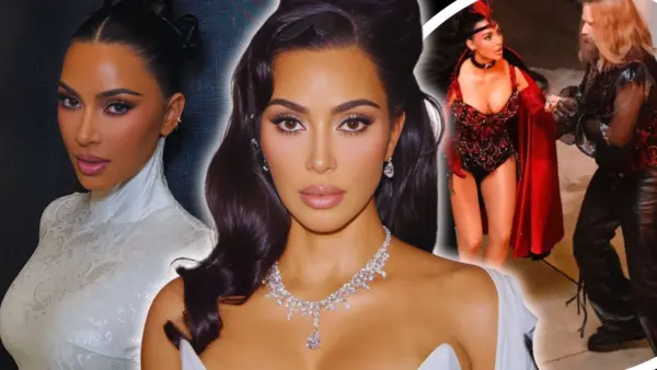 Kim Kardashian Turns Into a Dazzling Las Vegas Showgirl While Filming The Fifth Wheel With Will Ferrell