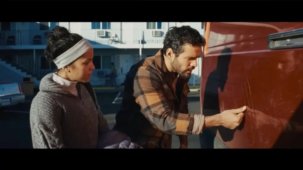 Jacob Scipio and Lou Llobell in Passenger (2026)