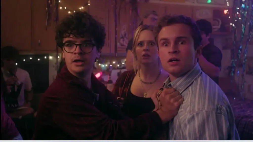 Pizza Movie Filming Locations (2026) 2 Sean Giambrone, Lulu Wilson, and Gaten Matarazzo in Pizza Movie (2026)