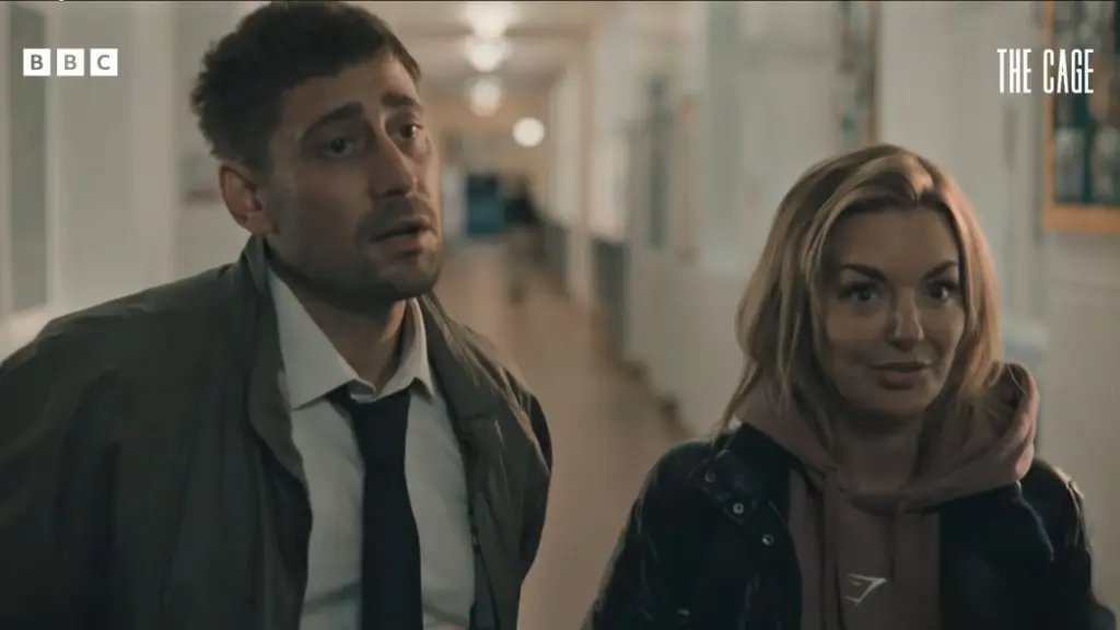 Sheridan Smith and Michael Socha in BBC's The Cage Series