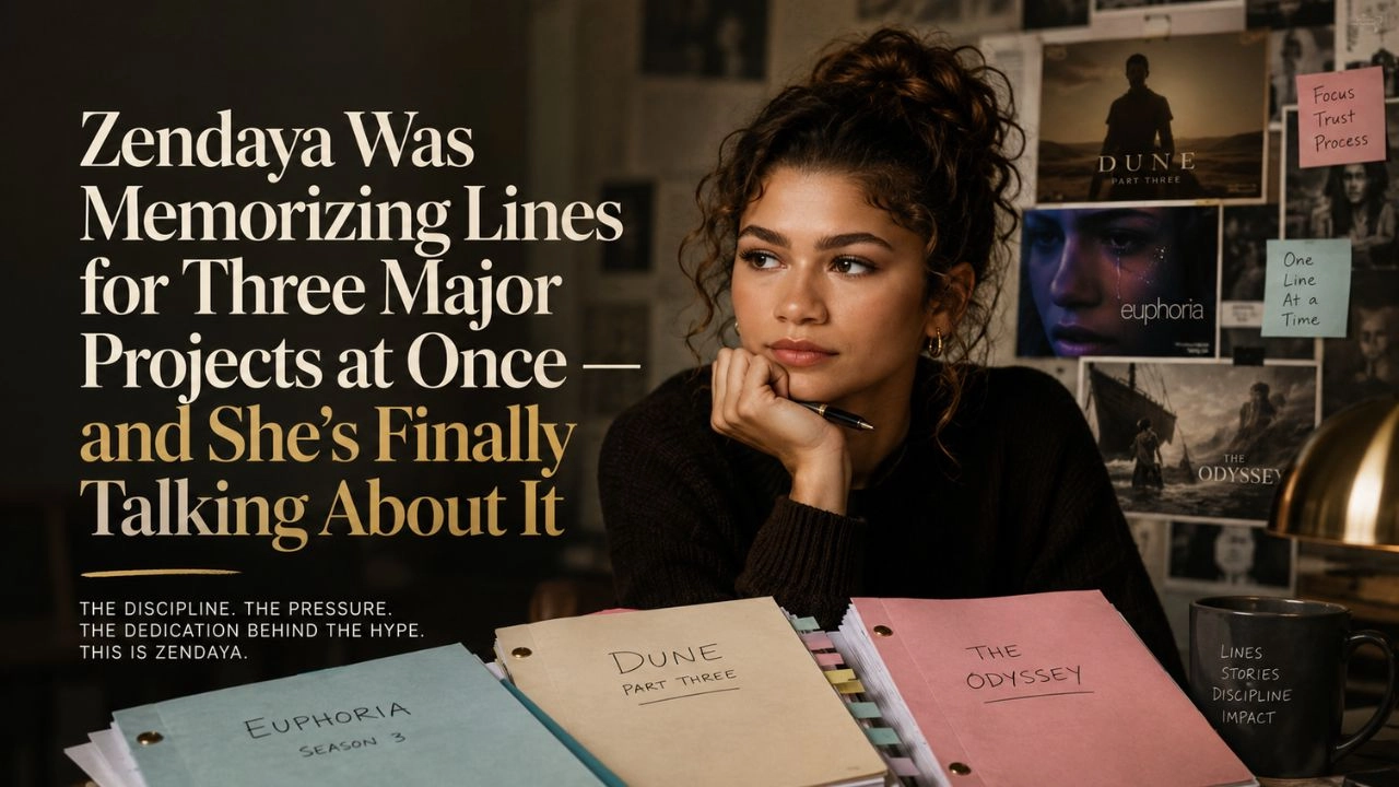 Zendaya Was Memorizing Lines for Three Major Projects at Once — and She's Finally Talking About It