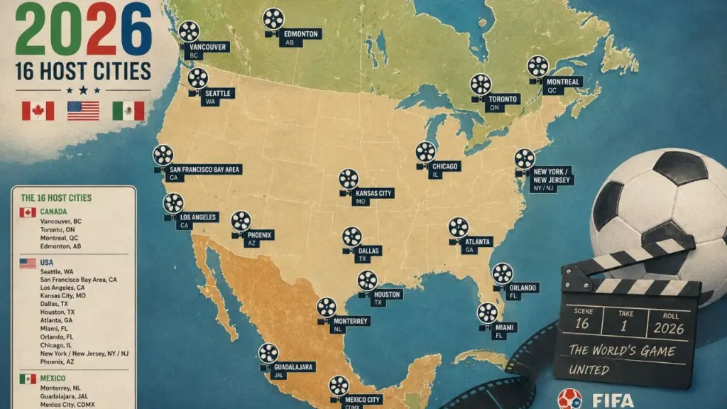 16 Fifa World Cup host cities