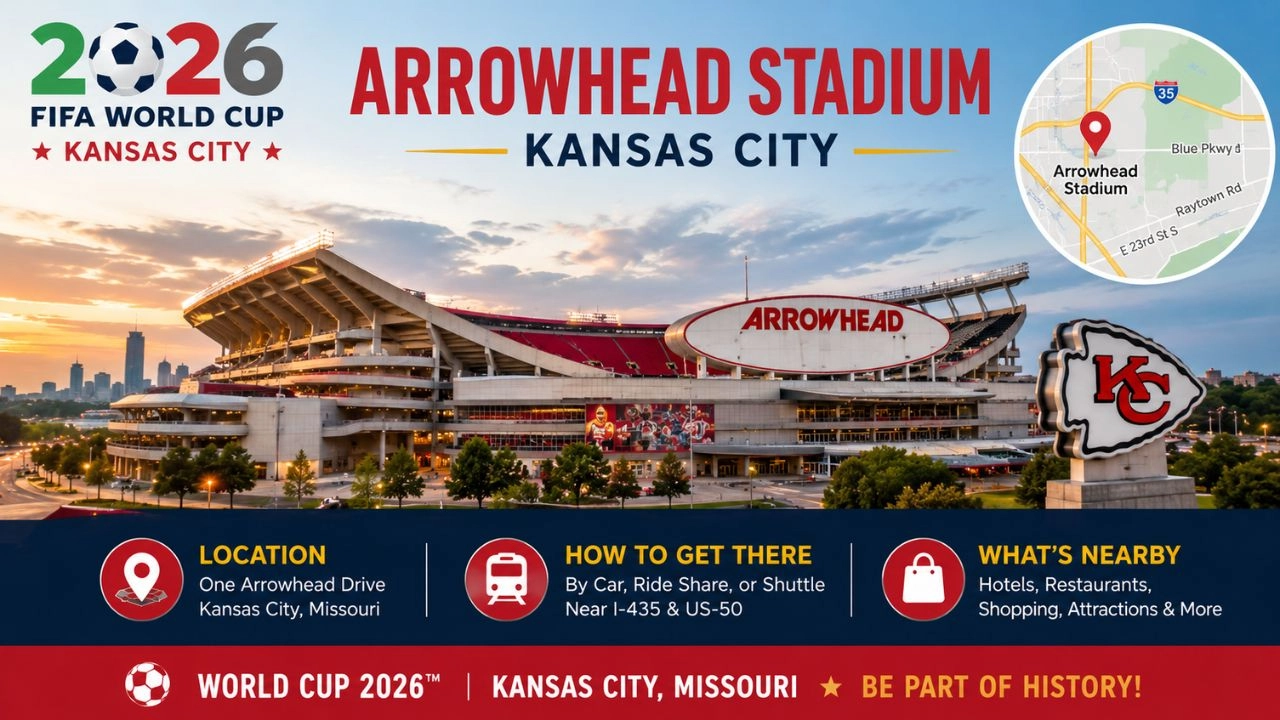 Arrowhead Stadium, Kansas City Location, How to Get There & What's Nearby (World Cup 2026)