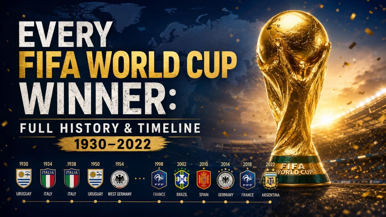 Every FIFA World Cup Winner Full History & Timeline (1930–2022)
