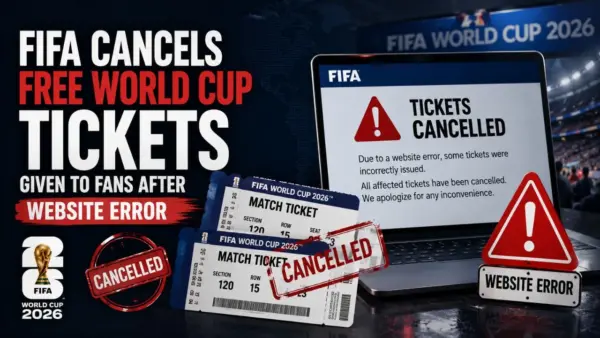 FIFA Cancels Free World Cup Tickets Given to Fans After Website Error