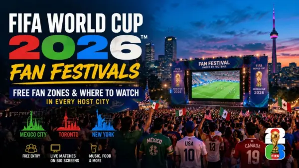 FIFA World Cup 2026 Fan Festivals Free Fan Zones & Where to Watch in Every Host City