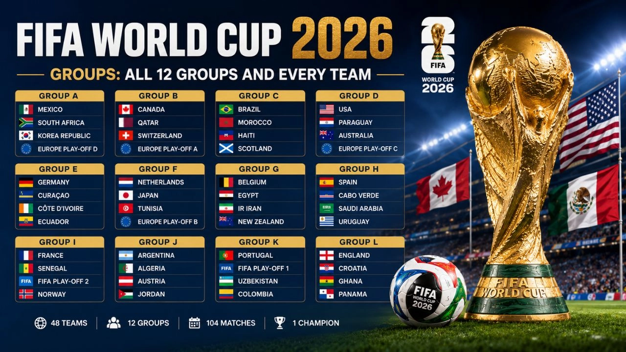 FIFA World Cup 2026 Groups All 12 Groups and Every Team