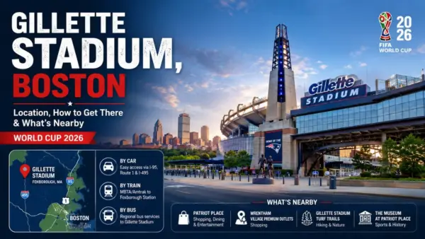 Gillette Stadium, Boston Location, How to Get There & What's Nearby (World Cup 2026)