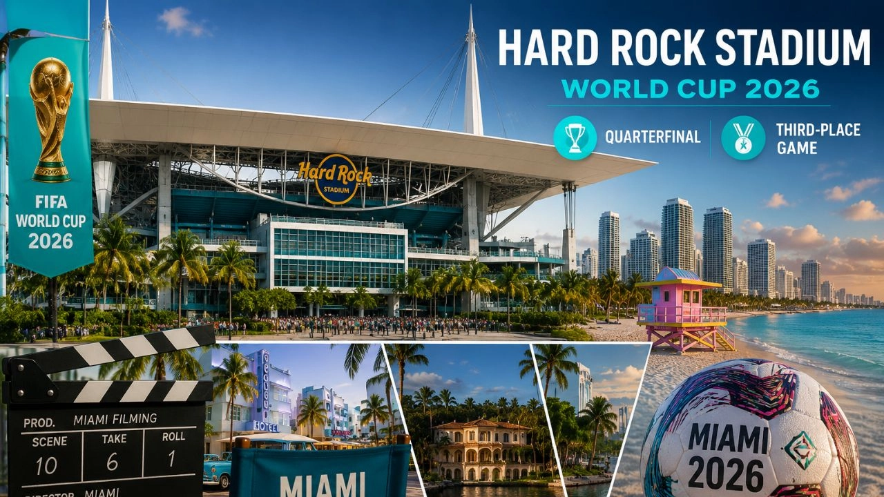 Hard Rock Stadium World Cup 2026_ Quarterfinal + Third-Place Game - Miami Filming Locations