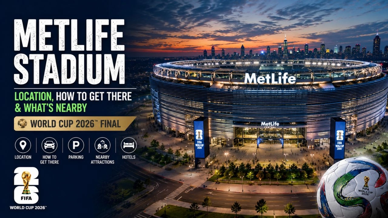 MetLife Stadium Location, How to Get There & What's Nearby (World Cup 2026 Final)