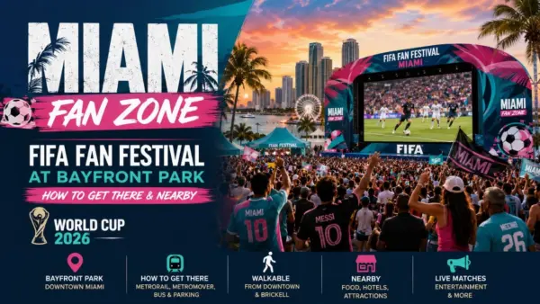 Miami Fan Zone FIFA Fan Festival at Bayfront Park, How to Get There & Nearby (World Cup 2026)