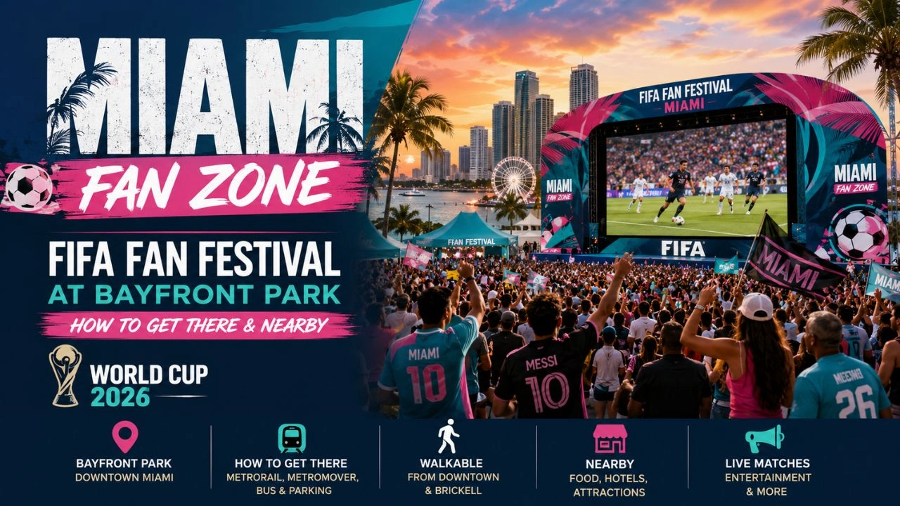 Miami Fan Zone FIFA Fan Festival at Bayfront Park, How to Get There & Nearby (World Cup 2026)
