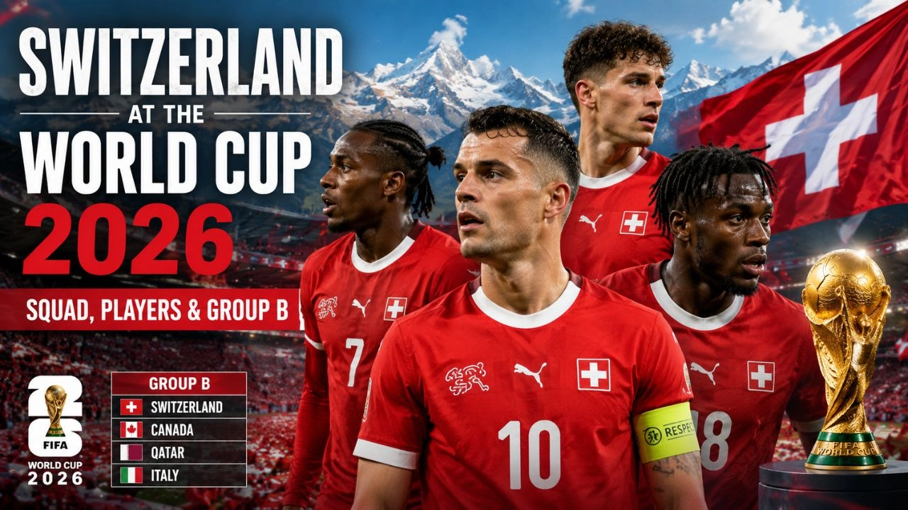 Switzerland at the World Cup 2026 Squad, Players & Group B