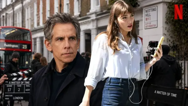 Ben Stiller and Nicholas Galitzine Have Been Spotted Filming New Netflix Movie A Matter of Time on London Streets