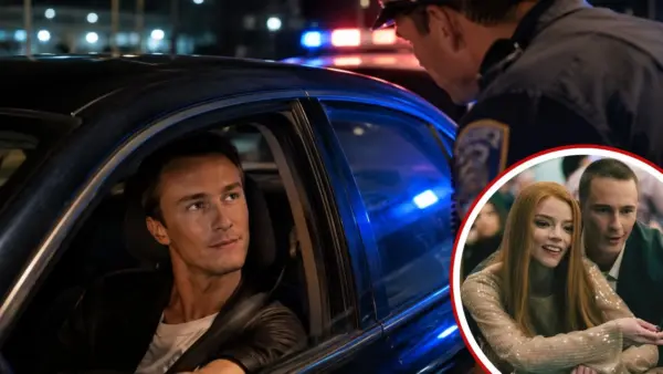 Drew Starkey Got Pulled Over by Actual Police During a 'Lucky' Filming Scene — and the Cop's Question Was Priceless