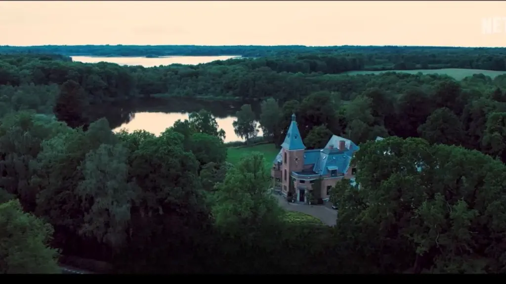 The Secret Woman Filming Locations (2026) 4 Gurrehus Castle, Denmark Drone View Featured in The Secret Woman