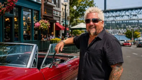 Guy Fieri Rolls Into Seattle Diners, Drive-Ins and Dives Spotted Filming in Ballard