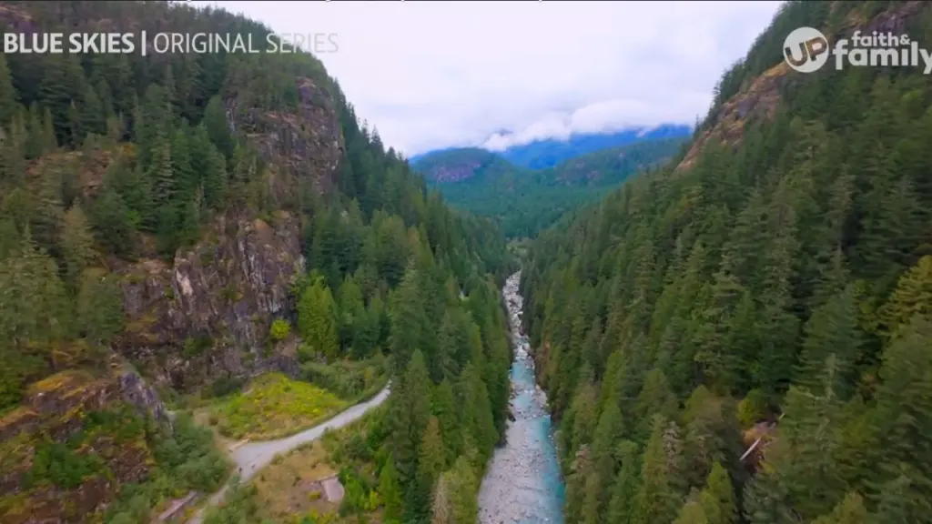 Cheakamus River Featured in Blue Skies